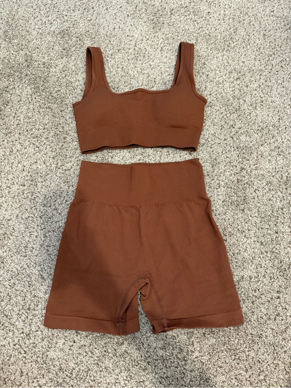 Brown athleisure/workout set